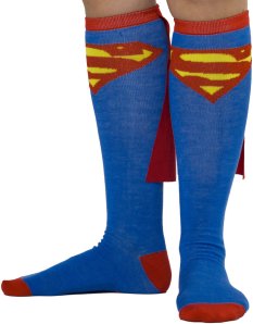 You know you're cool when your socks have capes.